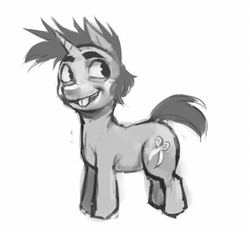 Size: 700x660 | Tagged: safe, artist:crookedtrees, snips, pony, unicorn, g4, male, solo, stallion