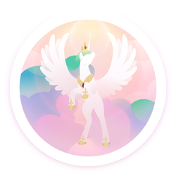 Size: 2657x2657 | Tagged: safe, artist:lynadeathshaow, princess celestia, alicorn, pony, g4, cloud, flying, high res, lineless, sun