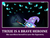 Size: 690x528 | Tagged: safe, edit, edited screencap, screencap, trixie, changeling, pony, g4, to where and back again, clothes, eyes in the dark, female, hat, image macro, mare, meme, trixie's hat, wizard hat
