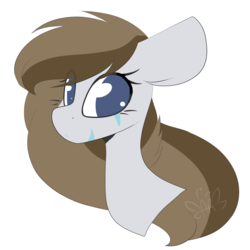 Size: 3000x3000 | Tagged: safe, artist:umiimou, oc, oc only, oc:emily, pony, bust, female, high res, mare, no pupils, portrait, simple background, solo, transparent background