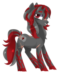 Size: 3671x4576 | Tagged: safe, artist:sorasku, oc, oc only, oc:crimson fist, earth pony, pony, absurd resolution, earth pony oc, grin, looking at you, male, scar, simple background, smiling, smiling at you, solo, stallion, transparent background