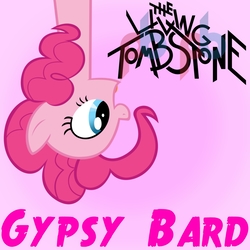 Size: 4096x4096 | Tagged: safe, artist:flutterspon, pinkie pie, earth pony, pony, gypsy bard, g4, absurd resolution, cover, female, solo, thelivingtombstone