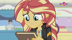 Size: 1136x638 | Tagged: safe, screencap, sunset shimmer, equestria girls, equestria girls specials, g4, my little pony equestria girls: mirror magic, background human, canterlot mall, geode of empathy, magical geodes, teletoon, worried