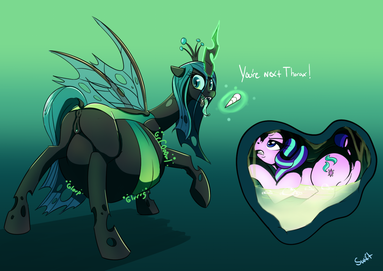 Queen chrysalis vore