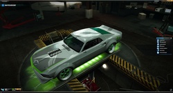 Size: 3830x2068 | Tagged: safe, lucky clover, pony, g4, car, ford, ford mustang, high res, lucky, need for speed world, underglow