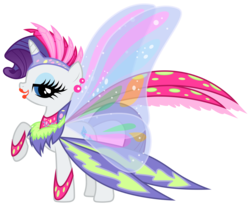 Size: 3632x3000 | Tagged: safe, artist:brony-works, rarity, pony, unicorn, g4, sonic rainboom (episode), female, glimmer wings, high res, lipstick, simple background, solo, transparent background, vector