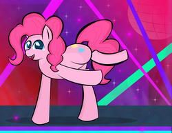 Size: 3300x2550 | Tagged: safe, artist:skyflys, pinkie pie, earth pony, pony, g4, cute, dancing, female, happy, high res, smiling, solo