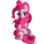 Size: 4000x4000 | Tagged: safe, artist:no-ink, artist:starmaster, pinkie pie, earth pony, pony, g4, absurd resolution, blushing, cute, diapinkes, female, simple background, sitting, solo, transparent background