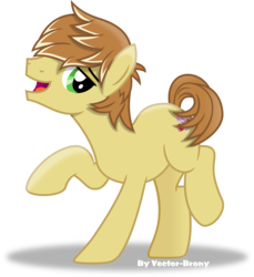 Size: 2928x3199 | Tagged: safe, artist:vector-brony, feather bangs, earth pony, pony, g4, hard to say anything, high res, male, open mouth, simple background, solo, stallion, transparent background, vector