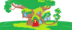 Size: 1125x475 | Tagged: safe, artist:the_shave, derpibooru exclusive, g4, golden oaks library, no pony, tree