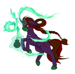 Size: 2426x2414 | Tagged: safe, artist:heniek, oc, oc only, pony, unicorn, high res, magic, simple background, solo, transparent background, water