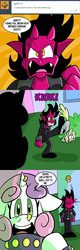 Size: 576x1800 | Tagged: safe, artist:pembroke, dinky hooves, sweetie belle, pony, g4, abuse, danger dolan, dinky dawberry doo, dinkybuse, female, filly, foal, hellbent, meanie belle, planet dolan, super planet dolan