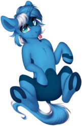 Size: 561x867 | Tagged: safe, artist:silentwulv, oc, oc only, oc:snow sailor, pony, unicorn, female, horn, looking at you, mare, simple background, solo, tongue out, transparent background, underhoof, unicorn oc