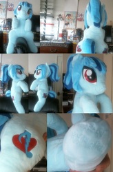 Size: 1906x2909 | Tagged: safe, artist:klplushies, sonata dusk, earth pony, pony, g4, both cutie marks, earth pony sonata dusk, equestria girls ponified, female, irl, photo, plushie, ponified, sitting, solo