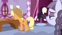 Size: 1280x720 | Tagged: safe, screencap, applejack, inky rose, pony, g4, honest apple, butt, female, mare, plot