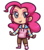 Size: 610x695 | Tagged: safe, artist:dasher-flash, pinkie pie, human, g4, chibi, clothes, female, humanized, simple background, solo, transparent background