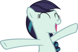 Size: 4870x3277 | Tagged: safe, artist:ironm17, coloratura, earth pony, pony, g4, ^^, eyes closed, female, high res, open mouth, rara, simple background, singing, solo, transparent background, vector
