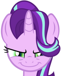 Size: 825x1024 | Tagged: safe, artist:slb94, edit, queen chrysalis, starlight glimmer, changeling, changeling queen, g4, disguise, disguised changeling, fake starlight glimmer, female, green eyes, simple background, solo, transparent background, vector
