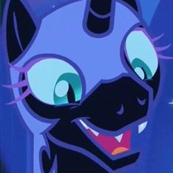 Size: 400x400 | Tagged: safe, screencap, nightmare moon, pony, g4, the cutie re-mark, alternate timeline, cropped, cute, face, female, mare, moon moon, moonabetes, nightmare moon moon, nightmare takeover timeline, solo