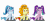 Size: 948x400 | Tagged: safe, artist:tzc, adagio dazzle, aria blaze, sonata dusk, siren, equestria girls, g4, my little pony equestria girls: rainbow rocks, :3, :<, :|, adoragio, animated, ariabetes, bad singing, chibi, cute, female, gem, gif, music notes, one eye closed, one of these things is not like the others, rock, simple background, singing, siren gem, sirens doing siren things, smiling, smirk, sonatabetes, tail wag, the dazzlings, trio, white background, wink
