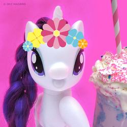 Size: 1080x1080 | Tagged: safe, rarity, pony, g4, official, brushable, cute, irl, photo, raribetes, solo, toy