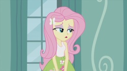Size: 1100x618 | Tagged: safe, screencap, fluttershy, equestria girls, g4, my little pony equestria girls: friendship games, the science of magic, female, solo