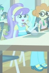 Size: 165x242 | Tagged: safe, screencap, aqua blossom, scribble dee, equestria girls, g4, my little pony equestria girls: rainbow rocks, boots, cropped, female, glasses, male, shoes
