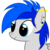 Size: 800x800 | Tagged: safe, artist:joey, derpibooru exclusive, oc, oc only, oc:sapphire sights, pegasus, pony, derpibooru, bust, derpibooru badge, female, meta, piercing, portrait, simple background, solo, transparent background