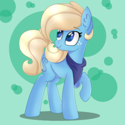 Size: 800x800 | Tagged: safe, artist:huskywo1f, oc, oc only, earth pony, pony, female, mare, raised hoof, solo