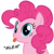 Size: 750x750 | Tagged: safe, artist:mixermike622, derpibooru exclusive, pinkie pie, earth pony, pony, g4, :p, bust, cute, diapinkes, female, mlem, ponk, simple background, solo, tongue out, transparent background