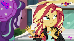 Size: 1280x720 | Tagged: safe, screencap, starlight glimmer, sunset shimmer, equestria girls, equestria girls specials, g4, mirror magic, geode of empathy, magical geodes, subtitles