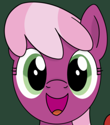 Size: 1080x1224 | Tagged: safe, artist:pony4koma, cheerilee, pony, g4, cheeribetes, cropped, cute, female, green background, looking at you, open mouth, simple background, smiling, solo