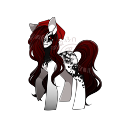Size: 1700x1650 | Tagged: safe, artist:starshame, oc, oc only, oc:blurryface, earth pony, pony, black sclera, blank flank, blurryface, creepy, female, ponified, simple background, solo, transparent background