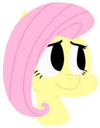 Size: 1024x1312 | Tagged: safe, artist:oldspy1, fluttershy, pony, g4, bust, female, looking away, looking sideways, no pupils, portrait, simple background, solo, transparent background