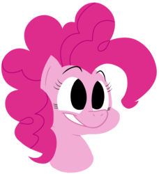 Size: 1024x1121 | Tagged: safe, artist:oldspy1, pinkie pie, earth pony, pony, g4, bust, female, looking up, no pupils, portrait, simple background, smiling, solo, transparent background