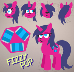 Size: 1049x1027 | Tagged: safe, artist:threetwotwo32232, oc, oc only, oc:fizzy pop, pony, unicorn, hilarious in hindsight, soda can