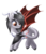 Size: 3600x4212 | Tagged: safe, artist:scarlet-spectrum, oc, oc only, oc:scarlet spectrum, dracony, hamster, hybrid, cute, duo, fangs, female, high res, horn, mare, simple background, smiling, transparent background