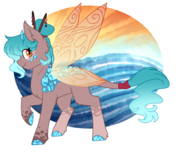 Size: 1068x933 | Tagged: safe, artist:cloud-drawings, oc, oc only, oc:pele, grottoling, original species, pony, female, raised hoof, simple background, solo, transparent background