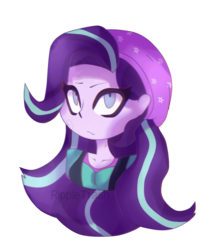 Size: 2220x2558 | Tagged: safe, artist:rippletrash, starlight glimmer, equestria girls, equestria girls specials, g4, mirror magic, beanie, clothes, female, hat, high res, simple background, solo, transparent background, vest, watermark