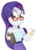 Size: 2081x2901 | Tagged: safe, artist:pastelhorses, rarity, equestria girls, g4, clipboard, clothes, female, glasses, high res, pencil, simple background, skirt, solo, transparent background