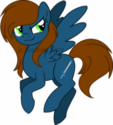 Size: 600x668 | Tagged: safe, artist:t-aroutachiikun, oc, oc only, oc:lightning blade, pegasus, pony, base used, female, mare, simple background, solo, spread wings, transparent background, watermark, wings