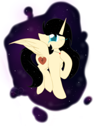 Size: 1920x2500 | Tagged: safe, artist:littlelynxs04, oc, oc only, oc:bianca, alicorn, pony, colored pupils, female, mare, simple background, solo, space, spread wings, transparent background, wings