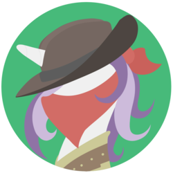Size: 1000x1000 | Tagged: safe, artist:datte-before-dawn, oc, oc only, oc:fortunata, pony, unicorn, fallout equestria, bandana, bust, cowboy hat, female, hat, horn, limited palette, lineless, mare, minimalist, modern art, portrait, profile, serape, simple, simple background, solo, transparent background