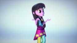 Size: 3840x2160 | Tagged: safe, artist:efk-san, twilight sparkle, equestria girls, g4, my little pony equestria girls: rainbow rocks, 3d, blender, female, high res, rainbow rocks outfit, shrug, solo