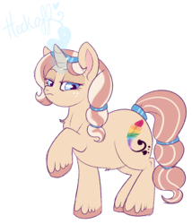 Size: 868x1012 | Tagged: safe, artist:lulubell, oc, oc only, oc:lulubell, pony, unicorn, alternate hairstyle, chubby, female, magic, mare, simple background, solo, transparent background