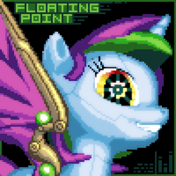 Size: 400x400 | Tagged: safe, artist:lightspeeed, oc, oc only, oc:floating point, pony, robot, robot pony, pixel art, solo