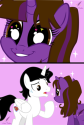 Size: 3300x4908 | Tagged: safe, artist:violetfeatheroficial, oc, oc only, oc:crimson guard, oc:violet feather, alicorn, pony, absurd resolution, alicorn oc, crimson guard, vector, violer feather