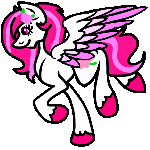 Size: 150x150 | Tagged: safe, artist:stereo-of-the-heart, oc, oc only, oc:leaf rose, pegasus, pony, animated, female, gif, mare, pixel art, simple background, solo, transparent background