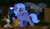 Size: 6888x3968 | Tagged: safe, artist:glitterstar2000, princess luna, alicorn, bat, jackalope, pony, g4, absurd resolution, blank flank, cute, female, filly, lunabetes, night, saddle bag, smiling, stars, tree, woona, younger