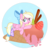 Size: 4000x4000 | Tagged: artist needed, safe, oc, oc only, oc:bay breeze, pegasus, pony, bow, clothes, dessert, female, food, hair bow, ice cream, mare, open mouth, pointing, raised hoof, seductive, seductive pose, sexy, socks, strawberry, striped socks, stupid sexy bay breeze, tail bow